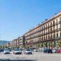 Barcelona Catalunya Avenue del Marques de l'argentera boulevard in the La Ribera Ciutat Vella El Born district of barcelona spain eu europe Catalonia