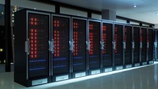 server racks in a data center