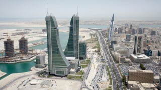 Bahrain Financial Harbour and World Trade Center centre Manama. Image shot 2009. Exact date unknown.
