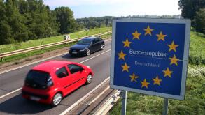 Iffezheim, Germany, car en route to Germany and to France