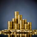 Stacked gold coins