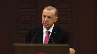 Ankara, T¨¹rkiye. 3rd June, 2023. Turkish President Recep Tayyip Erdogan announces his new cabinet in Ankara, T¨¹rkiye, June 3, 2023. Recep Tayyip Erdogan announced on Saturday a major reshuffle in his cabinet, appointing new ministers for foreign affairs
