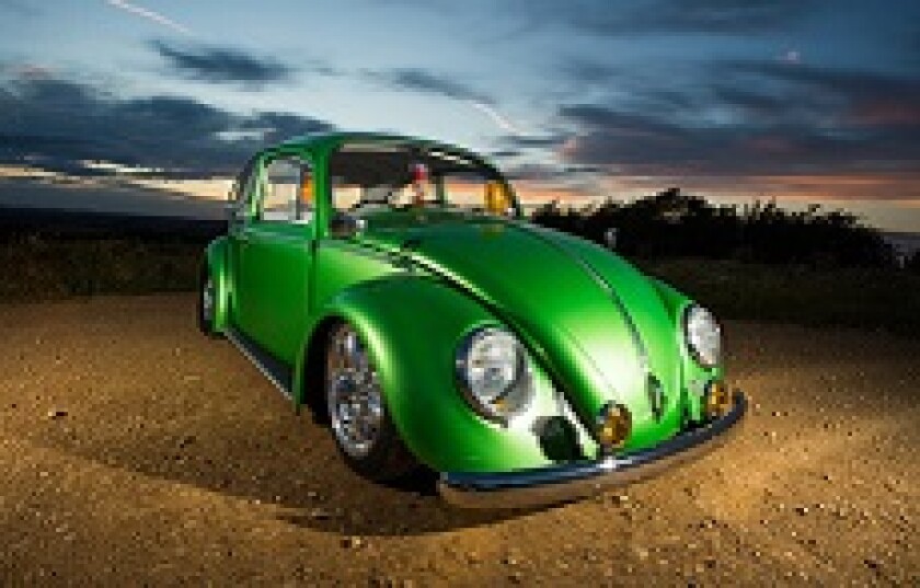 Green VW Beetle