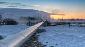 Geothermal Pipeline Iceland