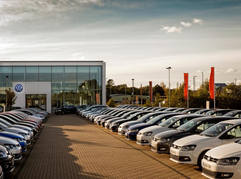 VW dealer in Exeter Devon UK