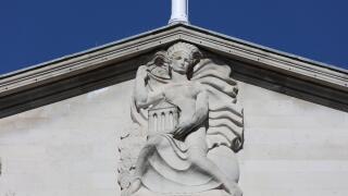 Statue on the Bank of England, London