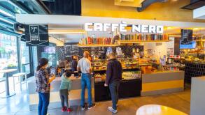 Caffe Nero at Hub on Causeway at North Station in historic West End Boston, Massachusetts MA, USA.