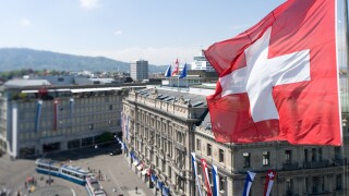 Zurich, Switzerland, UBS Bank and Credit Suisse Paradeplatz