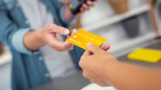 Selective focus of a credit card