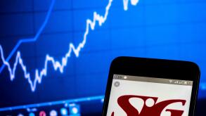 In this photo illustration a SIG plc logo seen displayed on a smart phone