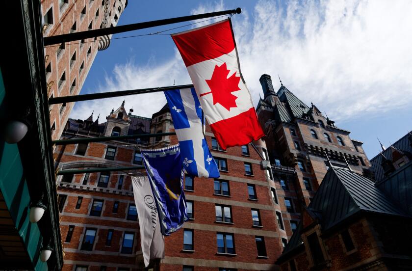 Quebec Canada flag_5Apr23_alamy