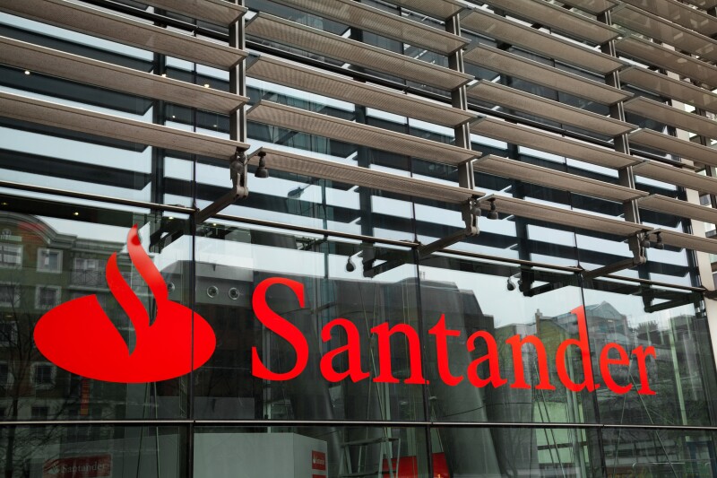 A general view of the Santander UK Head Office at Regent's Place, London.