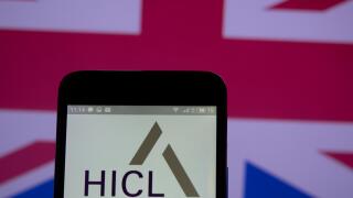 HICL Infrastructure company logo seen displayed on smart phone.