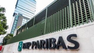 --FILE--View of a signboard of BNP Paribas in Jakarta, Indonesia, 16 August 2018.
BNP Paribas China said on Monday (10 December 2018) the bank has r