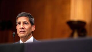 Washington, United States. 21st Apr, 2026. Nominee to be Member and Chairman of the Federal Reserve Kevin Warsh speaks during a Senate Committee on Banking, Housing, and Urban Affairs hearing on his nomination in the Dirksen Senate Office Building near th