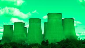 Greenwashing of the coal industry, conceptual image