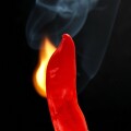 chili pepper on fire