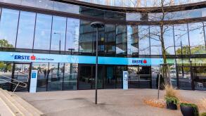 Vienna, Austria - October 16, 2022: Headquarters of the Erste Group Bank AG in Quartier Belvedere, Vienna, Austria