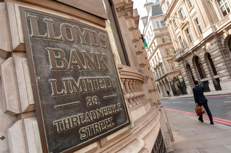 Lloyds Bank on Threadneedle Street, London, UK