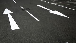 different directions