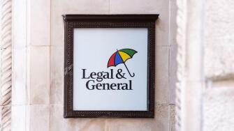 Legal and General outside Legal and General Investment Management building, Liverpool, England, UK