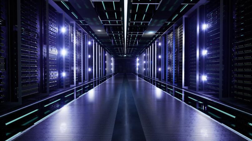 Data Center with Servers.