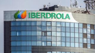 Iberdrola sign, Valencia Spain