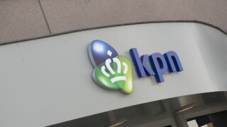 Shop,exterior with logo KPN