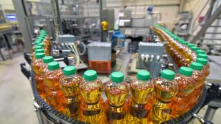 Apple-juice factory, bottling, apple juice