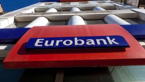 Eurobank, sign, Crete, Greece