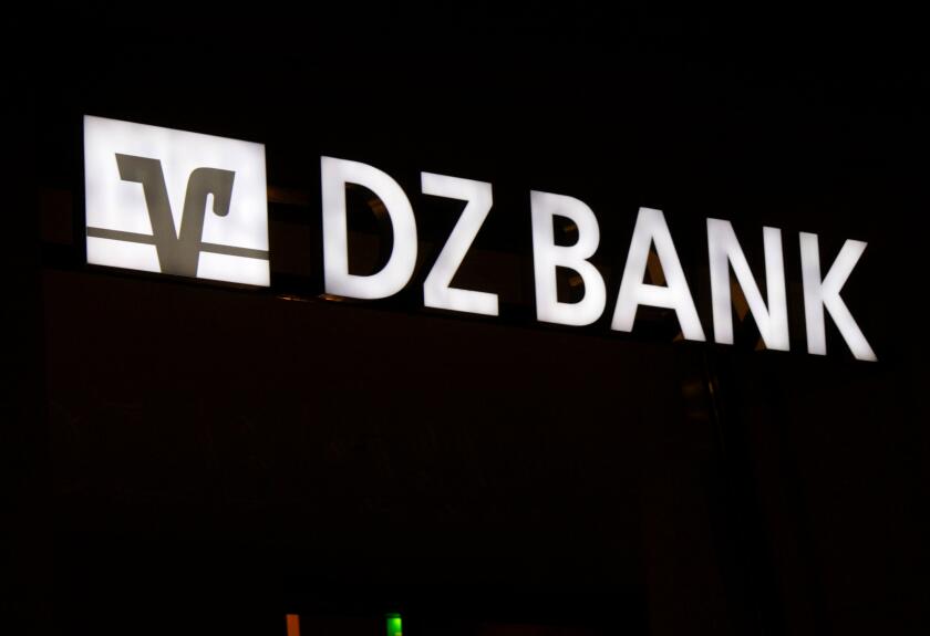 Markenname: "DZ Bank", Berlin.