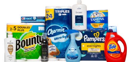 Montage of Procter & Gamble (P&G) products