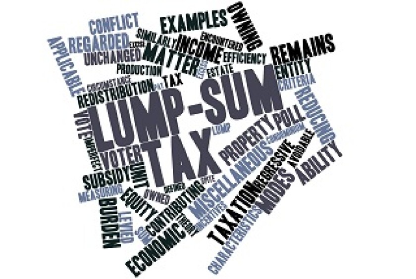 Word cloud for Lump-sum tax