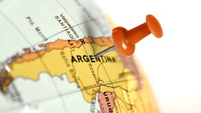 Location Argentina. Red pin on the map.