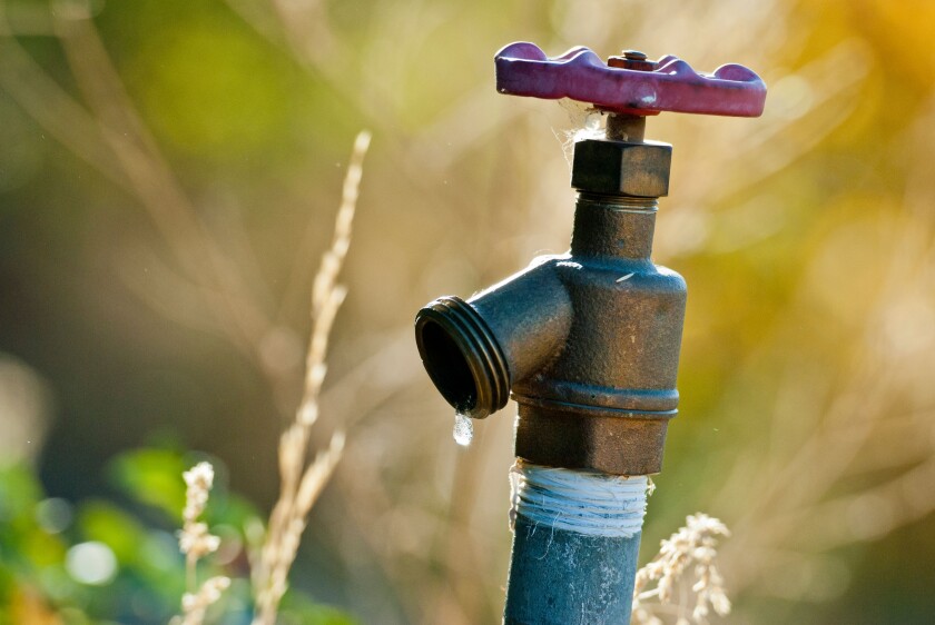 Spigot with water drop