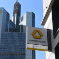 16 March 2026, Hesse, Frankfurt/Main: A logo is displayed on the facade of a Commerzbank branch. The major Italian bank Unicredit wants to buy Commerzbank. It is submitting an official takeover bid for the DAX-listed group, as Unicredit announced in Milan