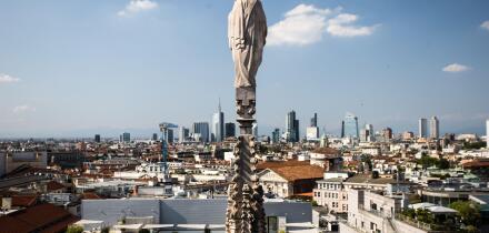 Sightseeing in Milan, Italy.