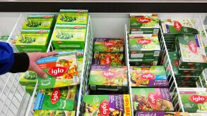 Iglo food Packages in Freezer