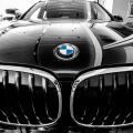 Lviv, Ukraine - August 6, 2020:BMW emblem on a bmw car