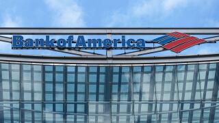 Bank of America offices in Canary Wharf, London, England United Kingdom UK