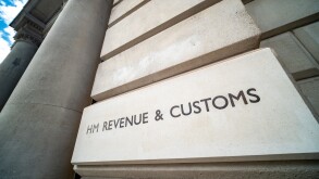 London- HM Revenue and Customs building on Whitehall, UK Governm