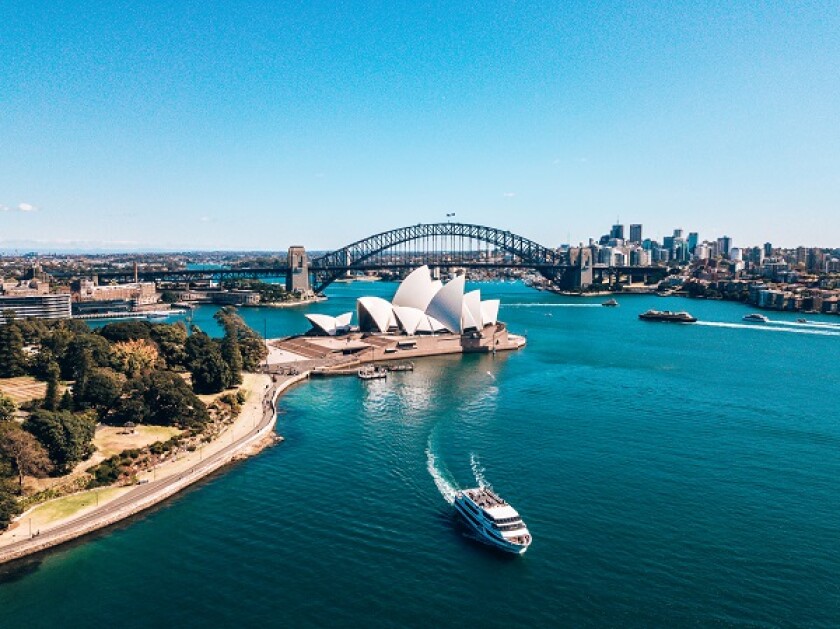 January 10, 2019. Sydney, Australia. Landscape aerial view of Sy