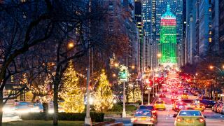 New York Christmas New York Streets Park Avenue New York City Christmas Decorations Christmas Trees Traffic