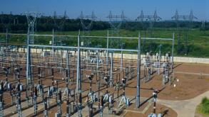 France, Moselle (57), Saint Avold, high-voltage substation of the RTE Electricity Transport Network