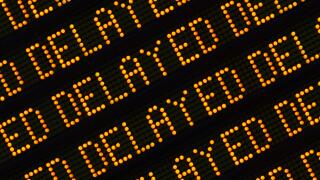Delayed Sign Closeup. Image shot 09/2018. Exact date unknown.