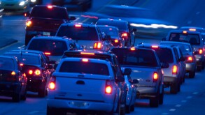 car traffic at night