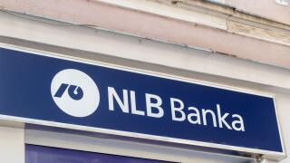 Sarajevo, Bosnia and Herzegovina - June 3, 2022: Logo of NLB Banka.