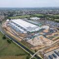 Aerial view of the new Google data centre under construction (July 2025), Waltham Cross, UK