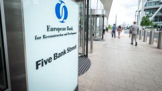 London- June 2023: European Bank for Reconstruction and Development in Canary Wharf