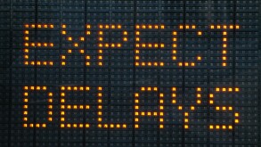 Expect Delays Sign